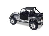 Bestop Traditional Bikini Tops for 1976-1986 CJ7, 1981-1985 SCRAMBLER, 1987-1991 WRANGLER - 5250801 Soft Top, Bikini, Polymer Cloth, Black, Jeep, Each thumbnail 2