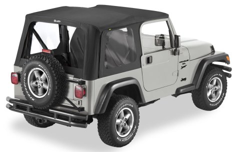 Bestop Replace-A-Tops for 2003-2006 WRANGLER - 5117835 Soft Top, Replace-A-Top, Polymer Cloth, Black, Jeep, Each