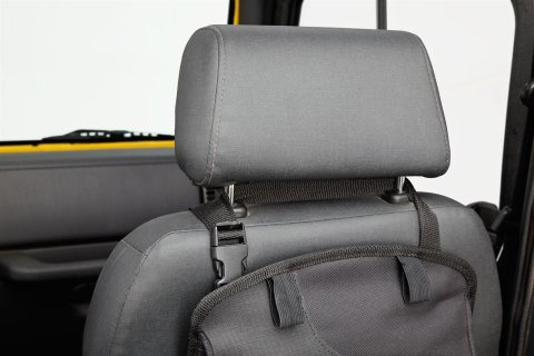 Bestop RoughRider Seat Back Storage Organizers 5413235 Cargo Holder, RoughRider, Location, Polymer Cloth, Black, Jeep, Each