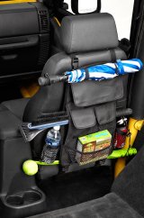Bestop RoughRider Seat Back Storage Organizers 5413235 Cargo Holder, RoughRider, Location, Polymer Cloth, Black, Jeep, Each thumbnail 4