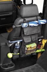 Bestop RoughRider Seat Back Storage Organizers 5413235 Cargo Holder, RoughRider, Location, Polymer Cloth, Black, Jeep, Each thumbnail 6
