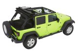 Bestop Trektop Glide Slantback Soft Tops for 2007-2018 WRANGLER, 2018 WRANGLER JK - 5492317 Top, Slantback, Complete Top Type, Polymer Cloth, Black Twill, Tinted Windows, Jeep, Each thumbnail 2