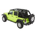 Bestop Trektop Glide Slantback Soft Tops for 2007-2018 WRANGLER, 2018 WRANGLER JK - 5492317 Top, Slantback, Complete Top Type, Polymer Cloth, Black Twill, Tinted Windows, Jeep, Each thumbnail 8