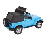 Bestop Trektop Slantback Soft Tops for 2007-2017 WRANGLER, 2018 WRANGLER JK - 5685217 Top, Slantback, Twill, Black, Tinted Windows, Jeep, Kit thumbnail 4