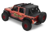 Bestop Halftops for 2018-2024 WRANGLER - 5390235 Soft Top, Half Top, Partial, Complete Top, Polymer Cloth, Black Diamond, Jeep, Each thumbnail 4