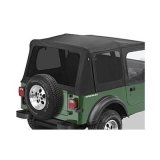 Bestop Tinted Window Kits for 1988-1995 WRANGLER - 5812015 Kit, Replace-a-top, Steel Half Doors, Polymer Cloth, Windows, Black Denim, Jeep, Kit thumbnail 1