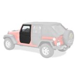 Bestop 2-Piece Soft Jeep Doors for 2007-2018 WRANGLER, 2018 WRANGLER JK - 5179835 Doors, 2-piece, Fabric, Black Diamond, Driver and Passenger Side, Front, Jeep, Pair thumbnail 1