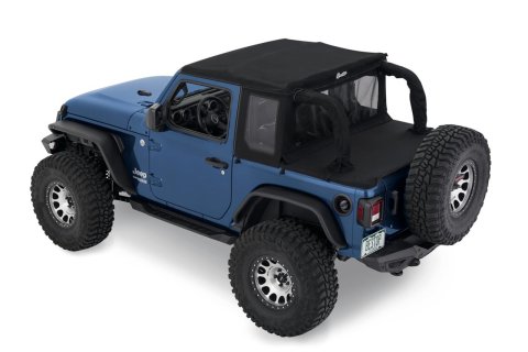 Bestop Halftops for 2018-2024 WRANGLER - 5390335 Soft Tops, Halftop Soft Top '18-22 Wrangler JL 2-Door (Black Diamond) thumbnail 4