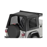 Bestop Tinted Window Kits for 1997-2006 WRANGLER - 5869915 Kit, Sunrider, Steel Full/Steel Half Doors, Polymer Cloth, Windows, Black Denim, Jeep, Kit thumbnail 1