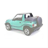 Bestop Windjammers for 1995-1998 SIDEKICK, 1998 TRACKER, 1995-1997 TRACKER - 8006215 Soft Top, Windjammer, Polymer Cloth, Black Denim, Chevy, Geo, Each thumbnail 1
