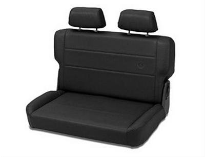 Bestop TrailMax II Fold and Tumble Black Vinyl Seat 3944001 Seat, Tumble, Rear Bench, Vinyl, Black, Jeep, Each thumbnail 4