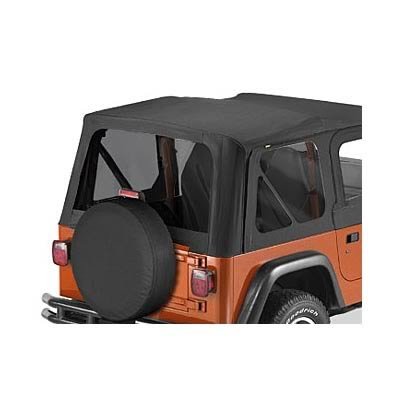 Bestop Tinted Window Kits for 1997-2006 WRANGLER - 5870915 Kit, Polymer Cloth, Windows, Black Denim, Jeep, Kit
