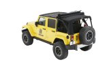 Bestop Supertop Squareback Soft Tops for 2007-2018 WRANGLER, 2018 WRANGLER JK - 5482317 Top, Squareback, Polymer Cloth, Black Twill, Tinted Windows, Jeep, Each thumbnail 1