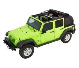 Bestop Trektop Glide Slantback Soft Tops for 2007-2018 WRANGLER, 2018 WRANGLER JK - 5492335 Top, Slantback, Complete Top Type, Polymer Cloth, Black Diamond, Tinted Windows, Jeep, Each thumbnail 5