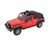 Bestop Trektop Slantback Soft Tops for 2007-2018 WRANGLER, 2018 WRANGLER JK - 5685335 Top, Slantback, Twill, Black Diamond, Tinted Windows, Jeep, Kit thumbnail 5