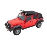 Bestop Trektop Slantback Soft Tops for 2007-2018 WRANGLER, 2018 WRANGLER JK - 5685335 Top, Slantback, Twill, Black Diamond, Tinted Windows, Jeep, Kit thumbnail 6