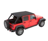 Bestop Trektop Slantback Soft Tops for 2007-2018 WRANGLER, 2018 WRANGLER JK - 5685335 Top, Slantback, Twill, Black Diamond, Tinted Windows, Jeep, Kit thumbnail 7