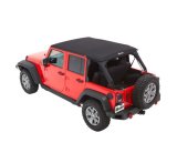 Bestop Trektop Slantback Soft Tops for 2007-2018 WRANGLER, 2018 WRANGLER JK - 5685335 Top, Slantback, Twill, Black Diamond, Tinted Windows, Jeep, Kit thumbnail 8