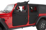 Bestop 2-Piece Soft Jeep Doors for 2020-2025 GLADIATOR, 2018-2026 WRANGLER - 5175135 Doors, Soft, Rear Driver and Passenger Side, Full, Fabric, Black Diamond, Jeep, Pair thumbnail 2