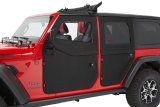 Bestop 2-Piece Soft Jeep Doors for 2020-2025 GLADIATOR, 2018-2026 WRANGLER - 5175135 Doors, Soft, Rear Driver and Passenger Side, Full, Fabric, Black Diamond, Jeep, Pair thumbnail 3