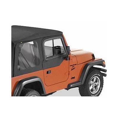 Bestop Upper Door Sliders for 1997-2006 WRANGLER - 5178715 Sliders, Black Denim, Jeep, Pair