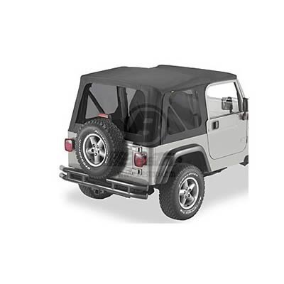 Bestop Tinted Window Kits for 1997-2006 WRANGLER - 5812835 Kit, Replace-a-top, w/o Doors, Polymer Cloth, Windows, Black Diamond, Jeep, Kit
