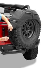 Bestop RoughRider Soft Storage Holders 5413435 Cargo Holder, RoughRider, Spare Tire Location, Polymer Cloth, Black, Jeep, Each thumbnail 3