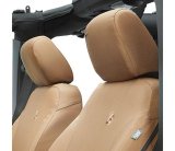 Bestop Seat Covers for 2018-2026 WRANGLER - 2929304 Covers, Rear, Tan, Jeep 2018-19 Wrangler Unlimted, JL 4-door, Fits Factory Rear Seats With Fold Down Armrest,, Pair thumbnail 1