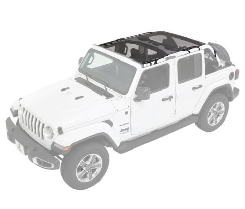 Bestop Sun Bikini Tops for 2018-2026 WRANGLER - 5241111 Soft Top, Bikini, Safari Style, Mesh, Jeep, Wrangler Unlimited, Each thumbnail 2
