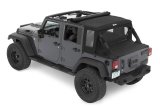 Bestop Halftops for 2007-2017 WRANGLER, 2018 WRANGLER JK - 53900-35 Soft Top, Halftop Soft Top '07-18 Wrangler 2-Door (Black Diamond) thumbnail 2