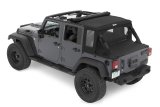 Bestop Halftops for 2007-2017 WRANGLER, 2018 WRANGLER JK - 53900-35 Soft Top, Halftop Soft Top '07-18 Wrangler 2-Door (Black Diamond) thumbnail 4