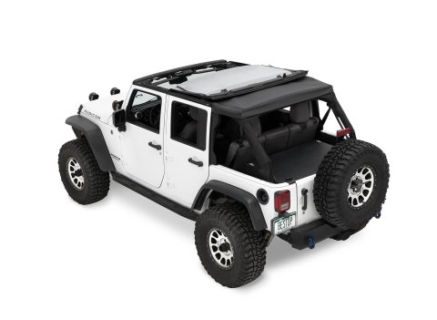 Bestop Ascent Slantback Tops for 2007-2018 WRANGLER, 2018 WRANGLER JK - 56825-35 Soft Top, Slantback, Black Diamond, Jeep JK, 4 Door, Each