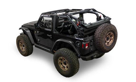 Bestop Supertop Glide Soft Tops for 2018-2025 WRANGLER - 54728-17 Top, Glide, Complete Top, Black Twill, Jeep, Each