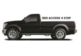 N-FAB Nerf Steps for 1999-2016 F-350 SUPER DUTY, F-250 1999 - F9984RC-4-TX Step Bars, Bars, Bed Access, Steel, Textured Black Powdercoated, 3 in. Diameter, Ford, Pair thumbnail 3