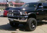 N-FAB Pre-Runner Light Bar Grille Guards D103LH Guard, Pre-Runner, Steel, Black Powdercoated, Dodge, Ram, Each thumbnail 1