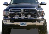N-FAB Pre-Runner Light Bar Grille Guards D103LH Guard, Pre-Runner, Steel, Black Powdercoated, Dodge, Ram, Each thumbnail 2