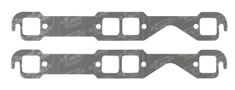 Mr. Gasket Ultra-Seal Exhaust Gaskets 5900 Gaskets, Header, Ultra-Seal, Steel Core Laminate, Square Port, Chevy, Small Block, Pair thumbnail 1