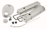 Mr. Gasket Engine Dress-Up Kits 9834 Dress-Up, Chrome, 2 Valve Covers, Gaskets, Dipstick, Tube, Push-On Clamps, Chevy, Small Block, Kit thumbnail 1