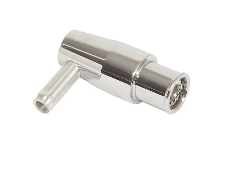 Mr. Gasket PCV Valves 9150G Valve, 90 Degree, Billet Aluminum, Polished, 1.22 in. O.D., 3/8 in. Hose Barb, Each thumbnail 1