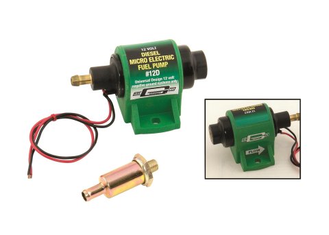Mr. Gasket Micro Electronic Fuel Pumps 12D Pump, Electric, Diesel, 4-7 psi., 35 gph., Each