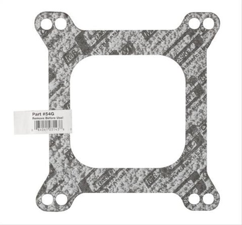 Mr. Gasket Carburetor Base Gaskets 54G Gasket, Base, Nitrile Rubber Composite, 4-barrel, Open Center, Square Bore, Each