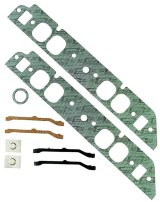 Mr. Gasket Standard Intake Sets 107 Gaskets, Manifold, Intake, Composite, Oval, 2.20 in. x 1.90 in. Port, .060 in. Thick, Chevy, 396-454, Set thumbnail 2