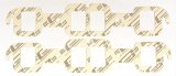 Mr. Gasket Header/Manifold Exhaust Gaskets 453 Gaskets, Header, High-Temperature White, Rectangular Port, Oldsmobile, V8, Set thumbnail 1