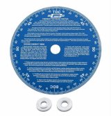 Mr. Gasket Universal Degree Wheels 1570 Wheel, Aluminum, Blue Anodized, 7 in. Diameter, Each thumbnail 2