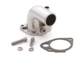 Mr. Gasket Water Necks 9713 Neck, Steel, Chrome Plated, 90 Degree, Ford, Small Block Windsor, Each thumbnail 1