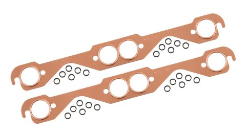 Mr. Gasket CopperSeal Exhaust Gaskets 7150MRG Gaskets, Header, Copper, Round Port, Chevy, Small Block, Pair
