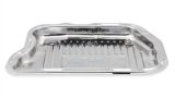 Mr. Gasket Automatic Transmission Oil Pans 9745CMRG Pan, Stock Capacity, Steel, Chrome, Finned, Chrysler, Torqueflite 727, Each thumbnail 5