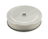 Mr. Gasket Easy-Flow Air Cleaners 1487 Filter Assembly, Easy Flow, 9 in. Diameter, Round, Steel, Zinc/Chrome, 2 in. Filter Height, Each thumbnail 1