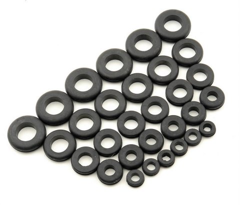 Mr. Gasket Grommet Assortment Kits 3706 Rubber Kit, 30-Piece, 1/2, 5/8, 3/4, 7/8, 1 in. Sizes, 6 of Each, Kit thumbnail 2