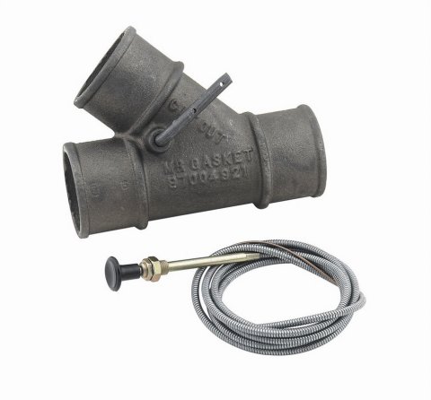 Mr. Gasket Exhaust Cut-Outs 5424 Cutout, Cable Operated, Cast Iron, Clamp-On, 2 in. Diameter, Each thumbnail 2